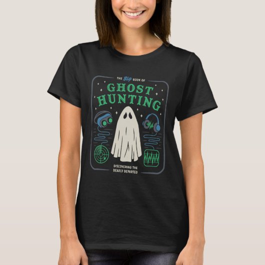 Het grote boek van Ghost Hunting Funny Halloween T-shirt (Voorkant)