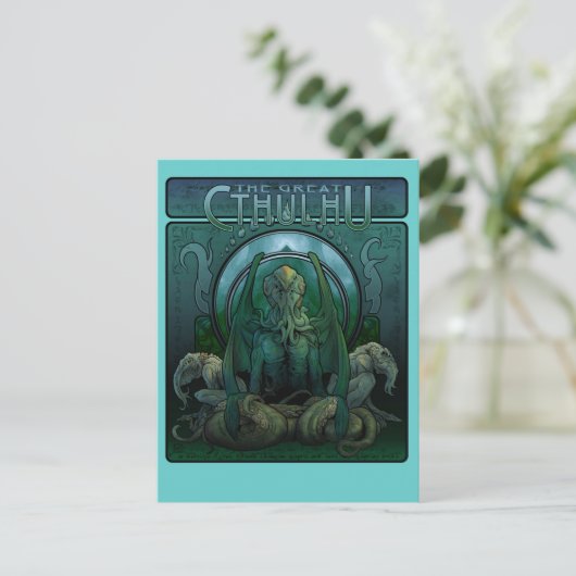 Het Grote Briefkaart van Cthulhu (Staand voorkant)