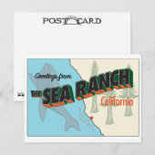 Het grote Briefkaart van de Rand van het Zee - ver (Voorkant / Achterkant)