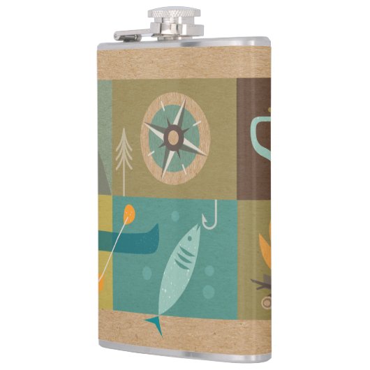 Het grote buitenleven heupfles (Links)