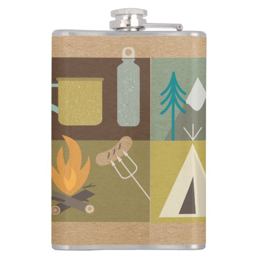 Het grote buitenleven heupfles (Achterkant)