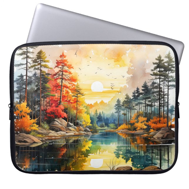 Het grote buitenleven laptop sleeve (Voorkant)