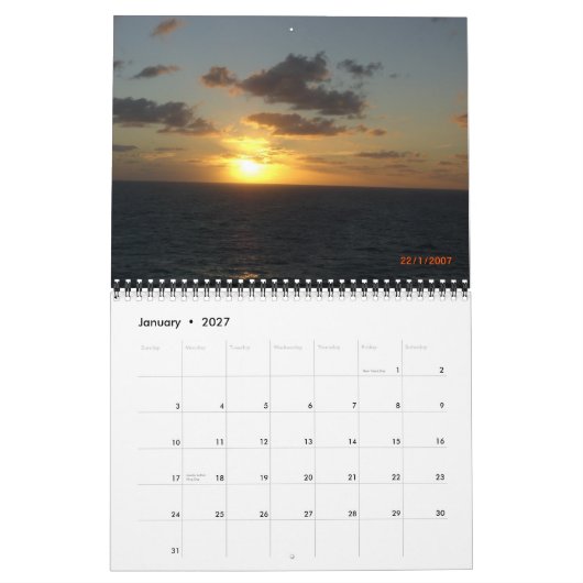 HET GROTE CRUISE GEBEURTENIS VAN 2007! KALENDER (Jan 2027)