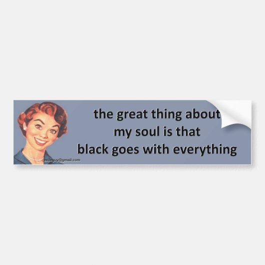 het grote ding over mijn ziel… bumpersticker (Voorkant)
