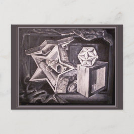 Het grote dodecahedron leven nog briefkaart