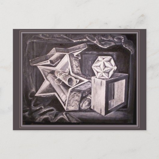 Het grote dodecahedron leven nog briefkaart (Voorkant)