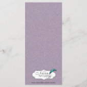 Het grote eenvoudige huwelijksmenu menu (Achterkant)