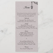 Het grote eenvoudige huwelijksmenu menu (Voorkant)