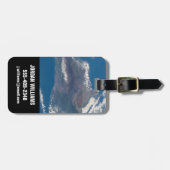 Het grote eiland Hawaï en zijn bergen Bagagelabel (Voorkant horizontaal)