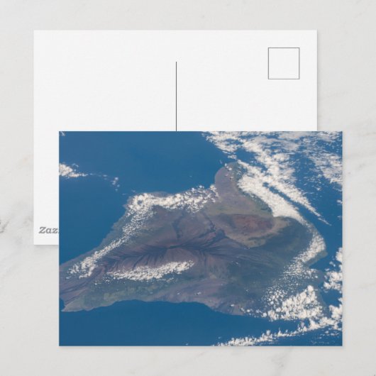 Het grote eiland Hawaï en zijn bergen Briefkaart (Voorkant / Achterkant)