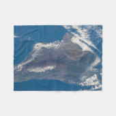 Het grote eiland Hawaï en zijn bergen Fleece Deken (Voorkant (Horizontaal))