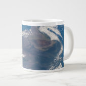 Het grote eiland Hawaï en zijn bergen Grote Koffiekop (Voorkant rechts)