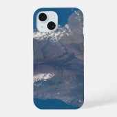 Het grote eiland Hawaï en zijn bergen iPhone 15 Case (Achterkant)