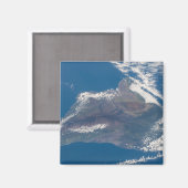 Het grote eiland Hawaï en zijn bergen Magneet (Voorkant / Achterkant)