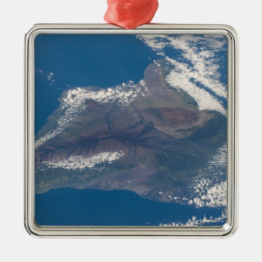 Het grote eiland Hawaï en zijn bergen Metalen Ornament (Voorkant)