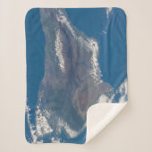 Het grote eiland Hawaï en zijn bergen Sherpa Deken (Voorkant)