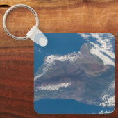 Het grote eiland Hawaï en zijn bergen Sleutelhanger (Voorkant)