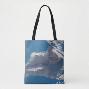 Het grote eiland Hawaï en zijn bergen Tote Bag