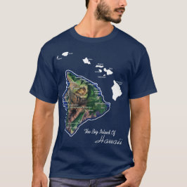Het grote eiland Hawaï met Hawaïaanse eilanden T-shirt