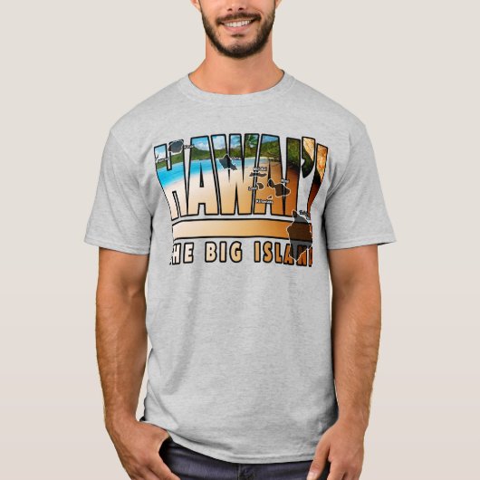 Het grote eiland Hawaï T-shirt (Voorkant)