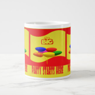 Het grote feest begint hier laat vieren koffiekop