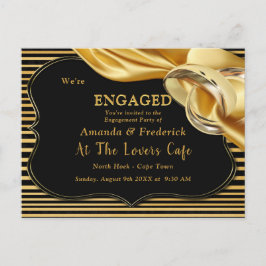 Het Grote Gatsby Verloving Uitnodiging Briefkaart
