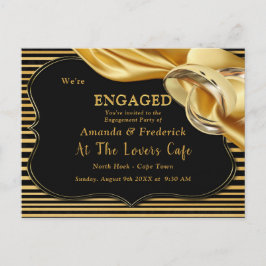 Het Grote Gatsby Verloving Uitnodiging Briefkaart