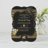 Het grote Gatsby vrijgezellenfeest Kaart (Staand voorkant)