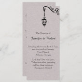 Het grote gemakkelijke huwelijksprogramma programmakaart (Voorkant / Achterkant)