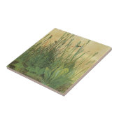 Het grote (Grote) stuk Turf van Albrecht Durer Tegeltje (Zijkant)