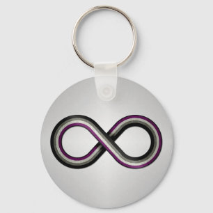 Het grote Infinity Vector Symbool dat met Asexual  Sleutelhanger
