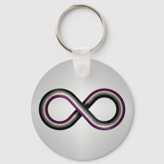 Het grote Infinity Vector Symbool dat met Asexual  Sleutelhanger (Voorkant)