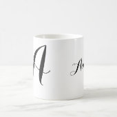 Het grote initiaal van het manuscript van de douan koffiemok (Center)