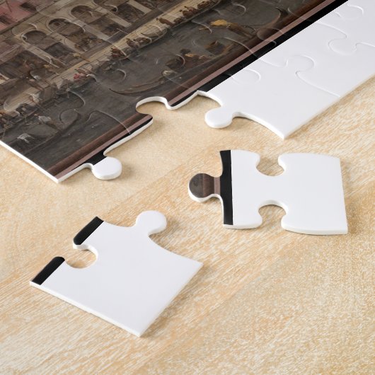 Het Grote Kanaal boven de Rialto eind jaren 1760 F Legpuzzel (Zijkant)