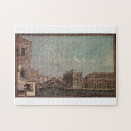 Het Grote Kanaal boven de Rialto eind jaren 1760 F Legpuzzel