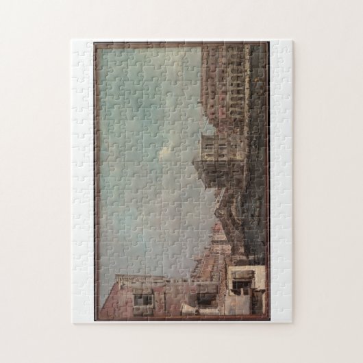 Het Grote Kanaal boven de Rialto eind jaren 1760 F Legpuzzel (Verticaal)