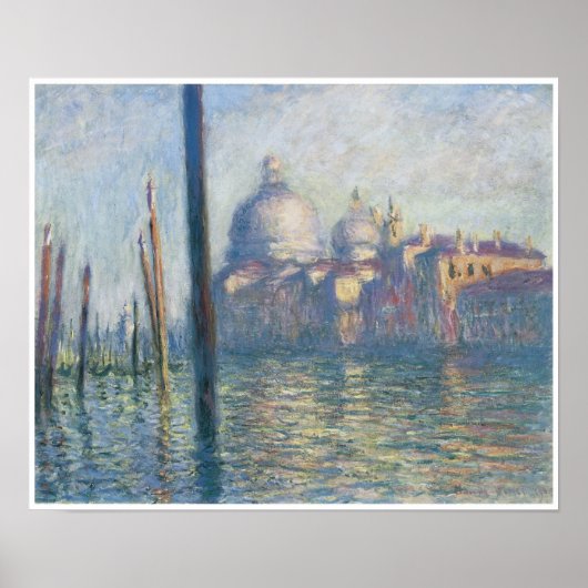 Het Grote Kanaal, Claude Monet Poster (Voorkant)