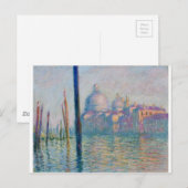 Het grote Kanaal in Venetië 01 door Claude Monet Briefkaart (Voorkant / Achterkant)