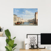 Het Grote Kanaal, Richard Parkes Bonington Fine Ar Poster (Thuiskantoor)