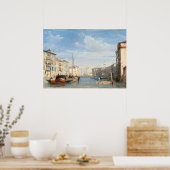 Het Grote Kanaal, Richard Parkes Bonington Fine Ar Poster (Keuken)