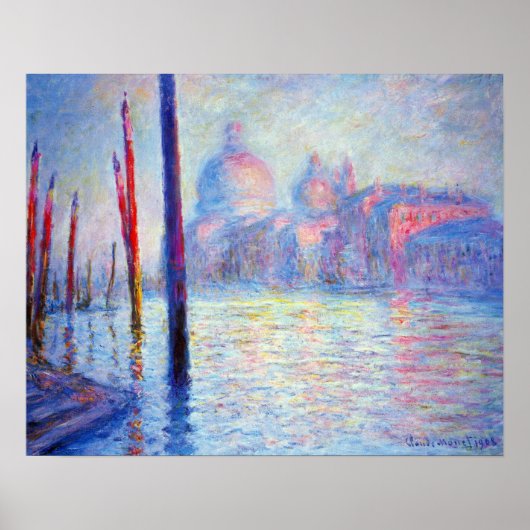 Het Grote Kanaal van Claude Monet Poster (Voorkant)