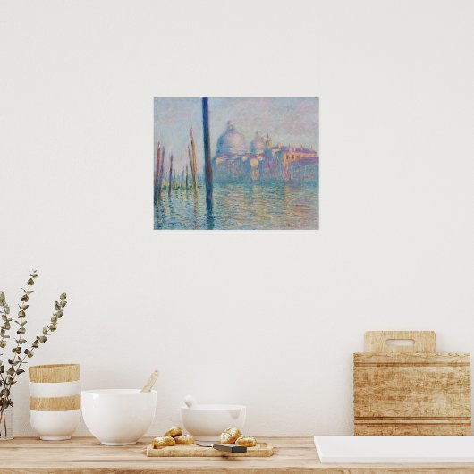 Het Grote Kanaal van Claude Monet Poster (Keuken)