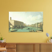 Het Grote Kanaal van de Rialto-brug Canvas Afdruk (Insitu (Woonkamer))