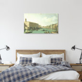 Het Grote Kanaal van de Rialto-brug Canvas Afdruk (Insitu (Slaapkamer))