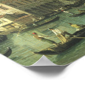 Het Grote Kanaal van de Rialto-brug Poster (Hoek)