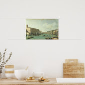 Het Grote Kanaal van de Rialto-brug Poster (Keuken)