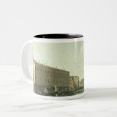 Het Grote Kanaal van de Rialto-brug Tweekleurige Koffiemok (Voorkant links)