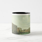 Het Grote Kanaal van de Rialto-brug Tweekleurige Koffiemok (Center)