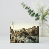 Het Grote Kanaal van de Rialto Brug Venice Italië Briefkaart (Staand voorkant)