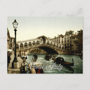 Het Grote Kanaal van de Rialto Brug Venice Italië Briefkaart